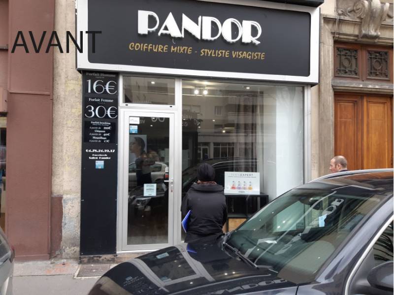 Votre salon de coiffure rénové avec un nouvel Habillage façade à Lyon fabriqué à Décines Charpieu